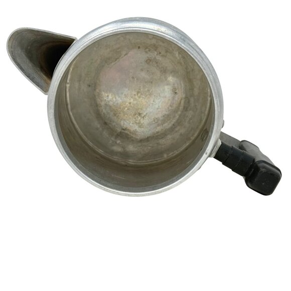 Vtg Aluminum Stovetop Percolator Coffee Pot Glass Knob Camping Single Serve - Picture 8 of 9